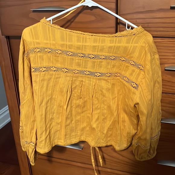 Brand: Free people Style: Peasant blouse with tie in front Size: S - Picture 4 of 4